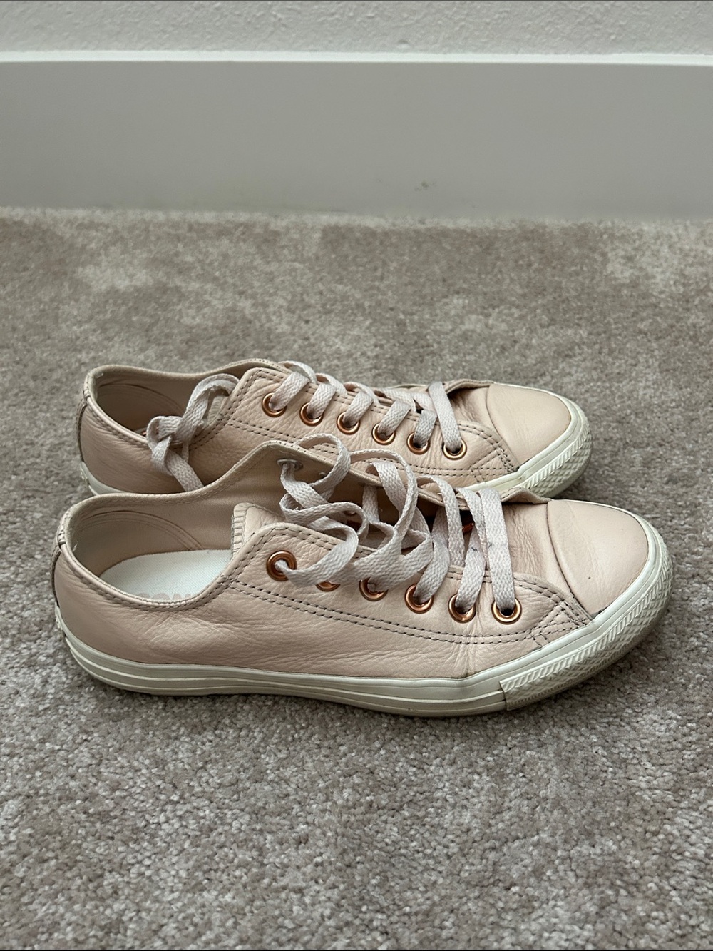 Converse Women’s Low-Top Sneakers in Rose Gold